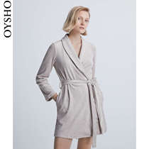 Oysho heart print home coral velvet lace dressing gowns dressing gowns ladies 30794688758