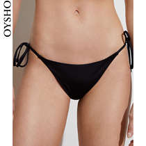 Oysho Black Fashion holiday split bikini swimming trunks underwear women new 30720910800
