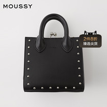 MOUSSY 2021 early autumn new Japanese small square bag rivet crossbody Hand bag 010DAT51-6900