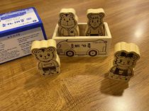 Export South Koreas original foreign trade Qihu animal block size is anti-puzzle early teaching children beech toys