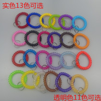 Telephone line Plastic spring hand ring Sauna storage Swimming number plate bracelet