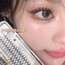 Natural Comics Fake Eyelash Graft with Airy Eyelash V Type Fairy Hair 019 Single Tuft Coattails Eyelash Netting Red Ultra Soft