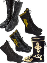 Tibetan boots Mongolian dance high-waisted boots Mongolian repertoire boots Xinjiang Mens and womens soft-soled long-barrel Mongolian adult riding boots