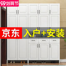 Shoe cabinet home door large capacity porch cabinet simple modern home shoe cabinet high vertical simple Wall Hall Cabinet