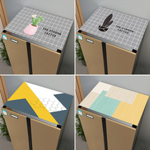 PVC soft glass refrigerator dust cover cloth waterproof and oil-proof single double door washing machine simple modern plastic cushion