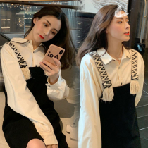 Net red pregnant women autumn suit fashion coat Spring and Autumn New pregnant women dress autumn out two sets