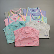 Summer new children Candy Color Vest Girl Thin sweaters undershirt cotton collage vest CUHK Childless Sleeveless Blouse