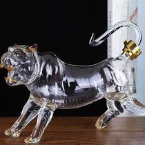 1kg glass wine bottle transparent creative household sealed small empty bottle household high-grade ginseng wine bottle ornaments