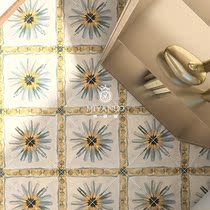 Retro do old little Zou Ju Flower tile 200 hotel B & B tile balcony bathroom non-slip floor tile kitchen wall tile