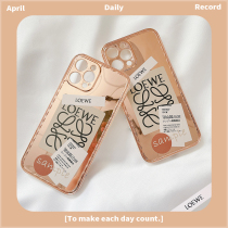 Sonun rose gold mirror label suitable for Apple 12 mobile phone shell female iphone11promax lens all-inclusive xs couple silicone anti-fall xr simple 7 new 8plus