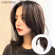 LOUIS FERRE wig female hair real hair no trace hand needle one piece invisible white hair wig