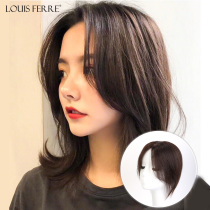 LOUIS FERRE wig female hair real hair no trace hand needle one piece invisible white hair wig