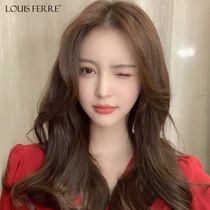 Wig female long hair summer horoscopes bangs simulation lace long curly hair full real hair natural big waves full headgear