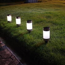 Solar Mini Courtyard Lamp Ground Inserted Garden Lamp Super Bright Solar Plastic Straw Terrace Lamp Courtyard View Light