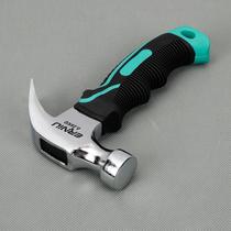 Woodworking portable plastic one-piece small hammer multi-purpose nail puller hammer tool handle handle short