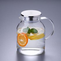Cold kettle home high temperature resistant large-capacity glass cold kettle cold brew teapot white boiled water cup filled with water jug ​​summer