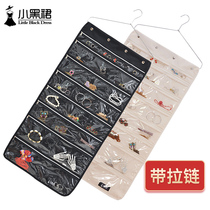 Oxford cloth jewelry storage hanging bag transparent wall earrings hair accessories display stand dust jewelry storage bag