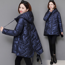 Pregnant womens winter quilted jacket jacket 2020 Korean version loose large size down cotton coat big belly cotton suit winter late pregnancy