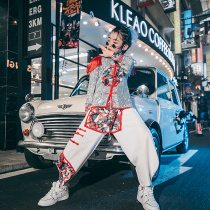 Boys State Tide Walk Show with Handsome Qi Childrens Drugdrum Performance Clothing Photo Street Dance Hip Hop Suit Tide Clothing