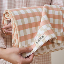 Pure cotton old coarse cloth sheet single piece 100 cotton quilt single double thick bed hat three sets summer simple