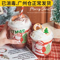 Christmas Decorations Scene Arrangement Stickers Hanging pendant small accessories Dress Up with handmade photo props Holding Barrels