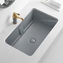 Balcony washing basin Pool Medium color square face washing ceramic basin Basin basin Under the table basin Wash basin Embedded household