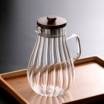 Cool kettle Home High temperature resistant glass thickened heat resistant cold water kettle Home Airing Water Cup Suit Cold Brew Pot large capacity