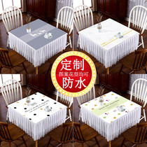 Square table tablecloth square tablecloth home square table tablecloth table mahjong table mahjong table cover waterproof fabric