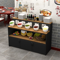loft string incense hot pot restaurant barbecue cafeteria seasoning table vintage table iron sauce cabinet commercial