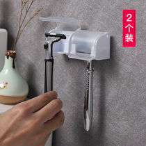 2 shave rack hanging toilet place razor rack storage rack Gillette rack adhesive hook manual bracket