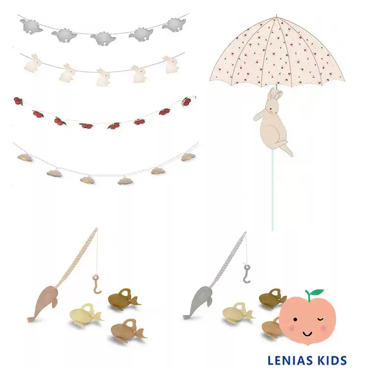 leniasLN家Konges22SS春夏儿童卡通硅胶装饰灯+钓鱼玩具