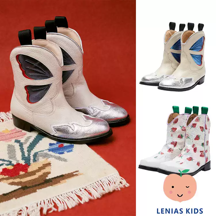 Lenias LN家 Maison Mangostan24aw秋冬时尚蝴蝶皮靴靴子