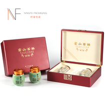 Dendrobium Dendrobium powder packaging box new high-grade 50g100g120 gram red wooden empty gift box