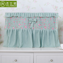 Flano LCD fabric display cover Lace hanging TV cover 32 37 42 47 52 55 inches