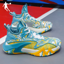 Jordan Basketball Shoes Mens Shoes 2022 Spring New High Help Real Fight Sneakers Official Shock Absorbing Wear Shoes