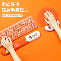 2021 Creative Cartoon Mouse Pad With Wrist Care Silicone Keyboard Hand Toddlers Cute Girls Office Computer Thickened Wrist Cushion Handpillow Good Looking High Face Value 3D Solid Personality Palm To Prevent Mouse Hands
