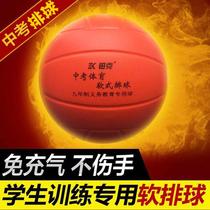 Middle school soft volleyball inflatable-free childrens test students special competition Sponge soft row does not hurt the hand dodgeball