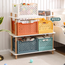 Storage box storage sorting clothes clothing toys snacks home large folding plastic box artifact