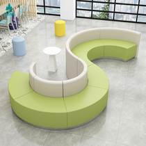 Waiting area companies such as Creative Sofa Hall Training Institutions GUEST AREA UNIT OFFICE ARC CYLINDRICAL SOFA BENCH