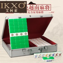 Mahjong large home Vietnamese mahjong hand rub mahjong card green white 37mm mahjong sub send chip dice