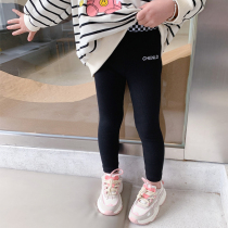 Girls underpants wear 2022 spring and summer new foreign air trendy baby shark long pants children thin Barbie pants
