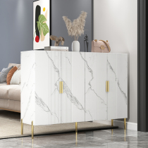  Light luxury shoe cabinet household door simple modern foyer cabinet large capacity Nordic double-sided entrance partition with coat rack