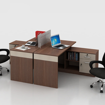 Double desk 2 4 6 simple modern office furniture staff card financial desk combination