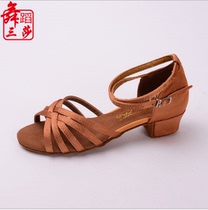 Sansha Children Latin dance shoes girls Latin shoes Soft bottom less Latino dance shoes girls dance shoes women shoes