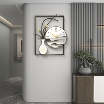 Chinese wall clock living room home fashion light luxury modern simple clock personality new creative decoration clock Wall