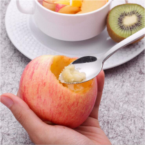 Baby apple puree spatula baby scraper puree spoon digging puree eat food supplement spoon scrape puree 304
