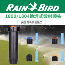 Imported RainBird American Rain Bird 1800 1804 Buried 4 Scattered Lawn Garden Sprinkler