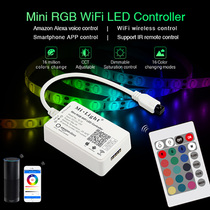 WiFi wireless control RGBW controller lamp with LED colorful light with remote control IR dimmer 12V 24V