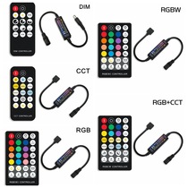 LED light strip 5-24V mini controller RF radio frequency RGB light bar RGB CCT colorful monochrome dimmer
