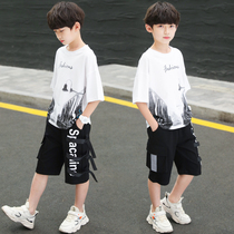 Next inss children boy summer clothing suit 2022 new CUHK youngster leisure sports short sleeve two sets of damp